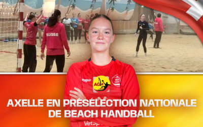 Axelle participe à la présélection nationale suisse de Beach Handball