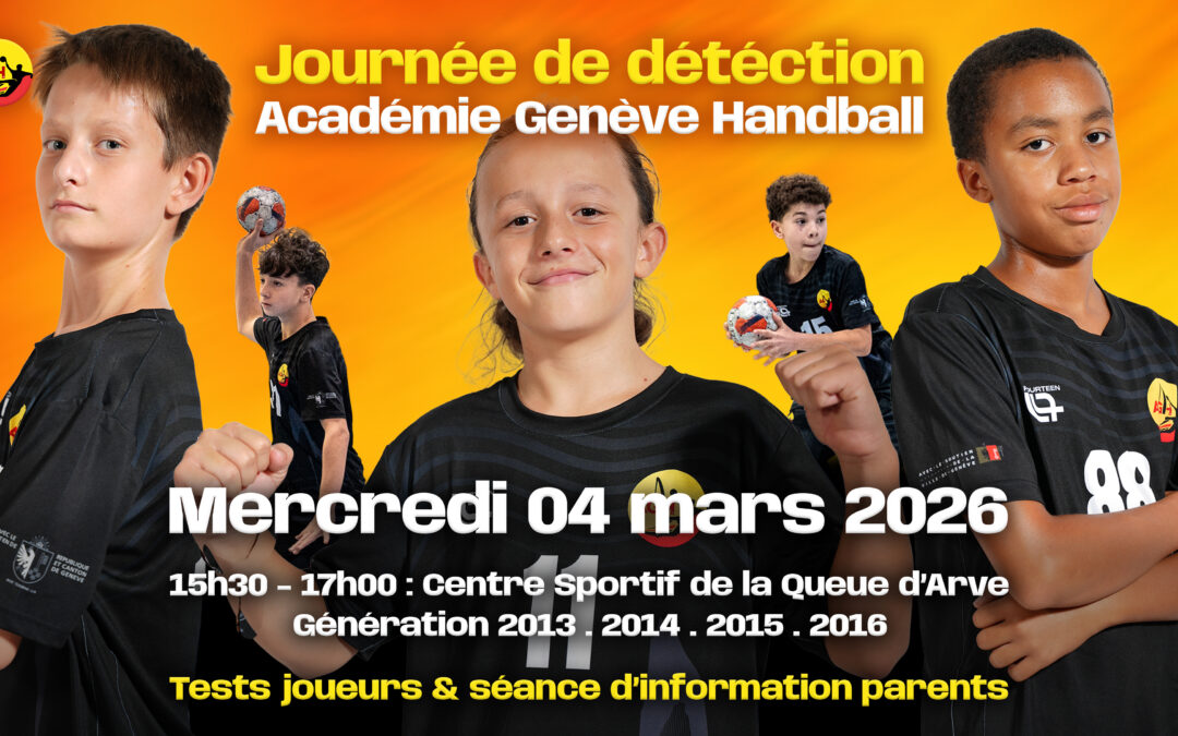Journée de détection – Académie Genève Handball